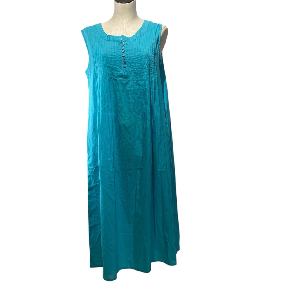 Collections Etc. Turquoise Cotton maxi dress